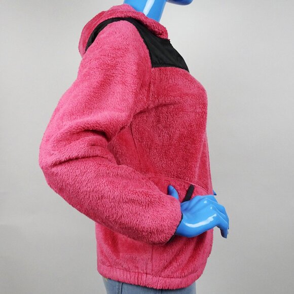 The North Face Monkey Fleece Pink Zip Up Hoodie Jacket Youth Girls XL 14 16 EUC - Picture 6 of 7